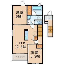 御幸辻駅 徒歩13分 2階の物件間取画像